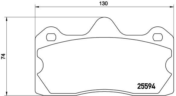 BREMBO Brake pad set P 47 002 - Brake Pads
