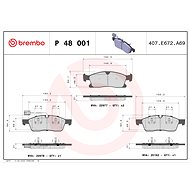 BREMBO Brake pad set P 48 001 - Brake Pads