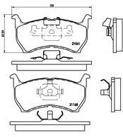 BREMBO Brake pad set P 49 004 - Brake Pads