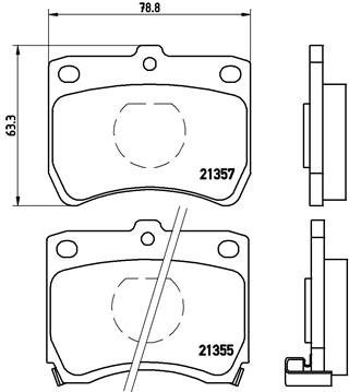 BREMBO Brake pads P 49 013 - Brake Pads