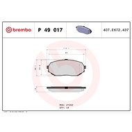 BREMBO Brake pad set P 49 017 - Brake Pads