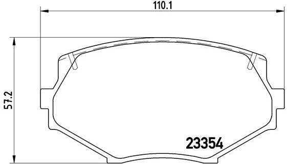BREMBO Brake pad set P 49 020 - Brake Pads