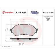 BREMBO Brake pad set P 49 027 - Brake Pads