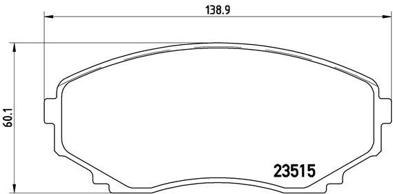 BREMBO Brake pad set P 49 028 - Brake Pads