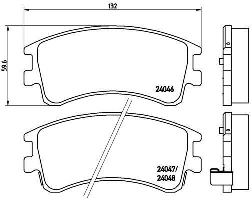BREMBO Brake pad set P 49 032 - Brake Pads