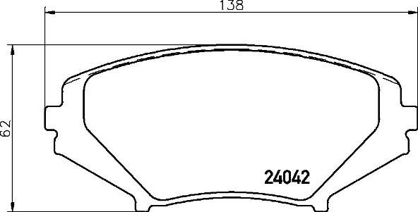 BREMBO Brake pad set P 49 034 - Brake Pads