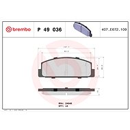 BREMBO Brake pad set P 49 036 - Brake Pads