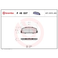 BREMBO Brake pad set P 49 037 - Brake Pads