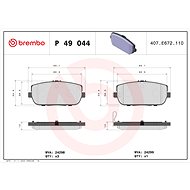 BREMBO Brake pad set P 49 044 - Brake Pads