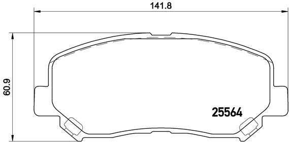 BREMBO Brake pads P 49 045X - Brake Pads