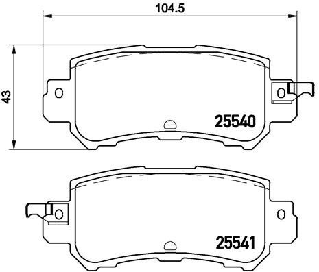 BREMBO Brake pads P 49 047X - Brake Pads
