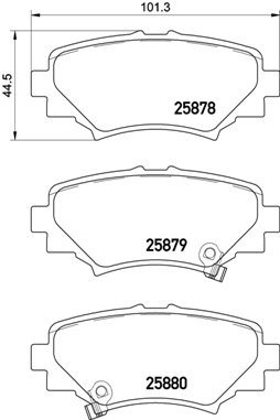BREMBO Brake pad set P 49 049 - Brake Pads