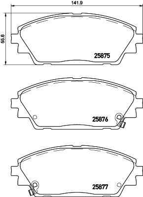 BREMBO Brake pad set P 49 050 - Brake Pads