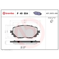BREMBO Brake pad set P 49 054 - Brake Pads