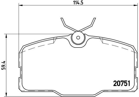 BREMBO Brake pads P 50 006 - Brake Pads