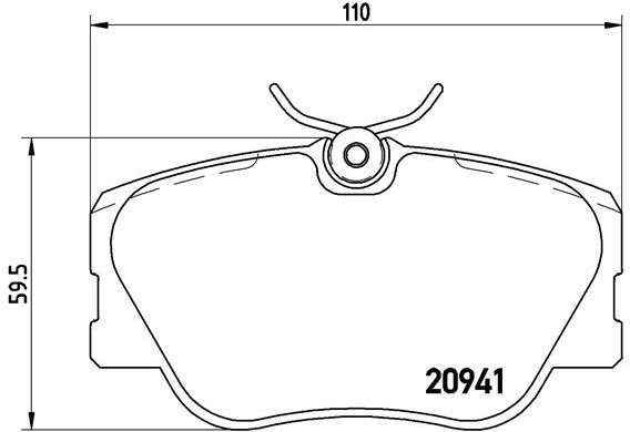 BREMBO Brake pad set P 50 008 - Brake Pads
