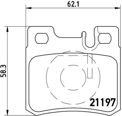 BREMBO Brake pad set P 50 009 - Brake Pads