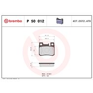 BREMBO Brake pad set P 50 012 - Brake Pads
