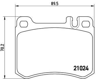BREMBO Brake pad set P 50 014 - Brake Pads
