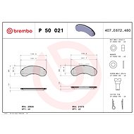 BREMBO Brake pad set P 50 021 - Brake Pads