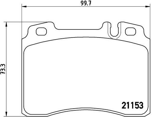 BREMBO Brake pad set P 50 022 - Brake Pads