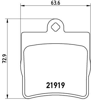 BREMBO Brake pad set P 50 025 - Brake Pads