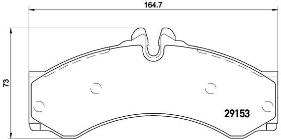 BREMBO Brake pad set P 50 028 - Brake Pads