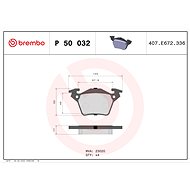 BREMBO Brake pad set P 50 032 - Brake Pads