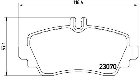 BREMBO Brake pad set P 50 036 - Brake Pads