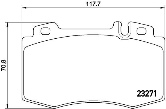 BREMBO Brake pad set P 50 041 - Brake Pads