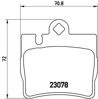 BREMBO Brake pad set P 50 042 - Brake Pads
