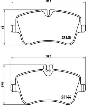 BREMBO Brake pad set P 50 045X - Brake Pads