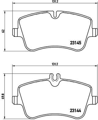 BREMBO Brake pad set P 50 046 - Brake Pads