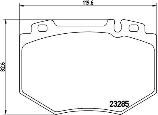 BREMBO Brake pad set P 50 048 - Brake Pads