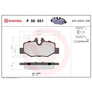 BREMBO Brake pad set P 50 051 - Brake Pads