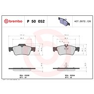 BREMBO Brake pad set P 50 052 - Brake Pads