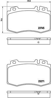 BREMBO Brake pad set P 50 053 - Brake Pads