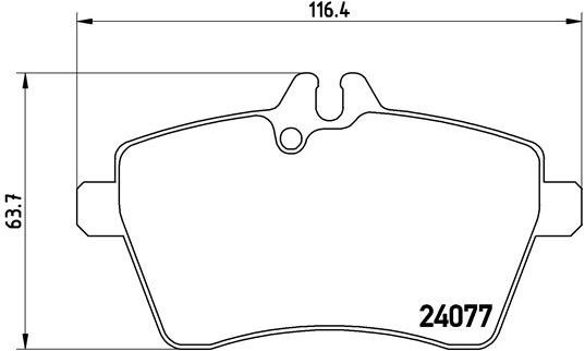 BREMBO Brake pad set P 50 056 - Brake Pads
