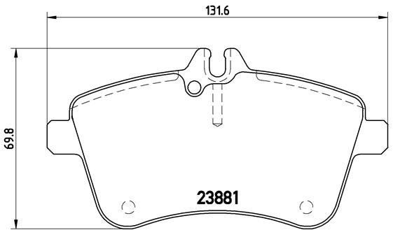BREMBO Brake pad set P 50 057 - Brake Pads