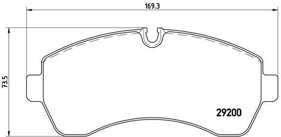 BREMBO Brake pad set P 50 059 - Brake Pads