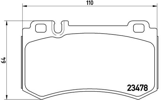 BREMBO Brake pad set P 50 061 - Brake Pads