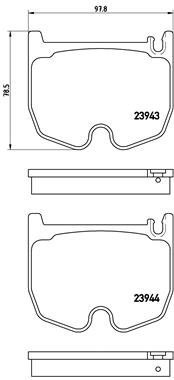 BREMBO Brake pad set P 50 062 - Brake Pads