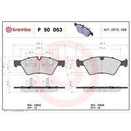 BREMBO Brake pad set P 50 063 - Brake Pads