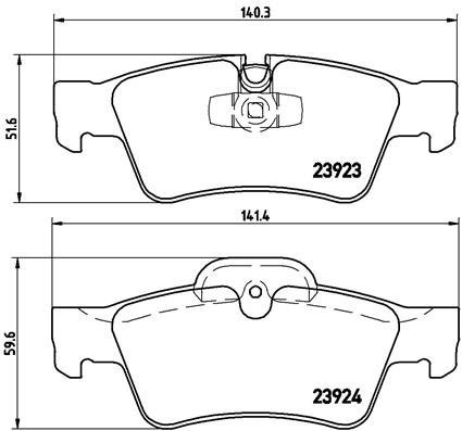 BREMBO Brake pad set P 50 064 - Brake Pads