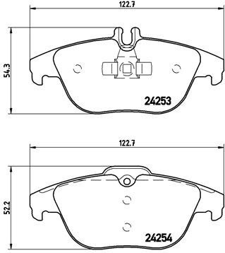 BREMBO Brake pad set P 50 068 - Brake Pads