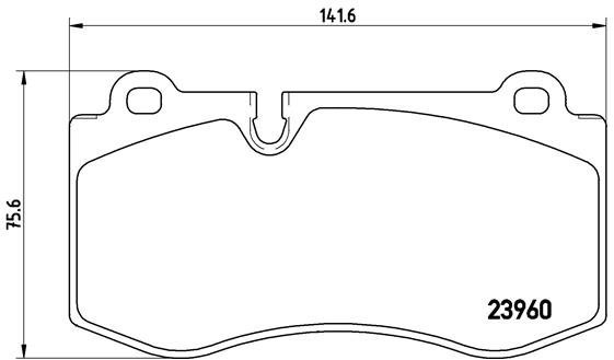 BREMBO Brake pad set P 50 074X - Brake Pads