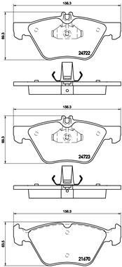BREMBO Brake pad set P 50 075 - Brake Pads