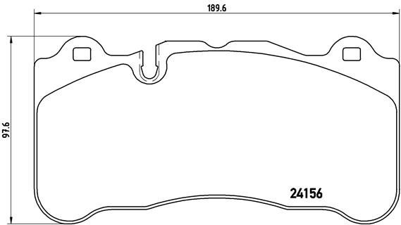 BREMBO Brake pad set P 50 078 - Brake Pads