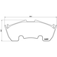 BREMBO Brake pads P 50 079 - Brake Pads