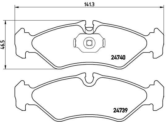 BREMBO Brake pad set P 50 081 - Brake Pads